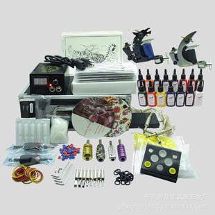 K220 tattoo kit2 纹身机套装 学员套装 色料 纹身针厂家直销