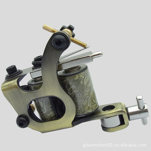 A015普通冲压纹身机套装电源色料tattoo kit tattoo machine