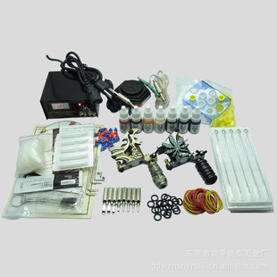 K218  tattoo kit 纹身套装 电源 色料 纹身针 纹身手柄 纹身器材