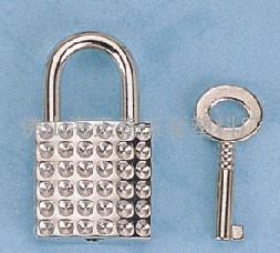 镶钻方锁，高档饰品锁，小方锁，箱包锁