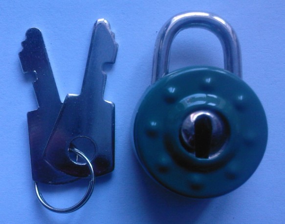 喷漆圆形锁，铁罐锁