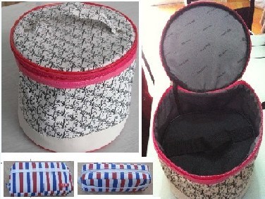 上海厂定做生产花瑶革化妆箱包，帆布笔袋，女包，工具包