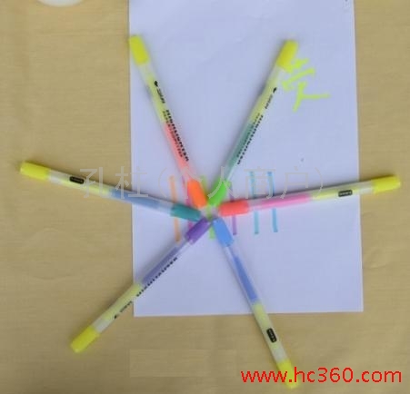 斯塔sta荧光笔3130双头掀开式彩色笔6色可选记号笔标记笔速干正品