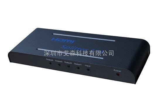 迷你HDMI1*4分配器 HDMI1.4V 支持3D/1080P