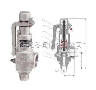 A28H不锈钢焊接安全阀、A28W弹簧焊接高压安全阀