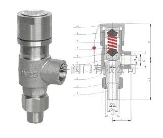 A21H A21Y A21W A21F弹簧微启式外螺纹安全阀
