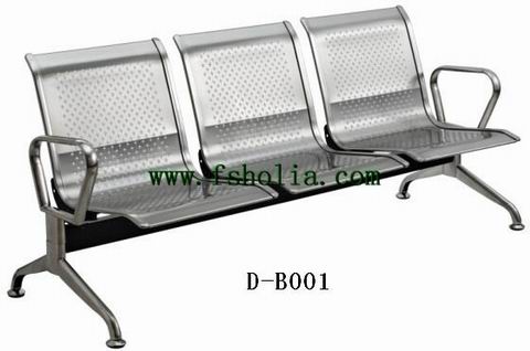 广东不锈钢机场椅，电镀车站椅，包仿皮银行椅，软座医院椅