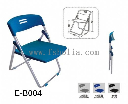 广东折叠椅，软座折叠椅，皮面折叠椅，带写字板折叠椅
