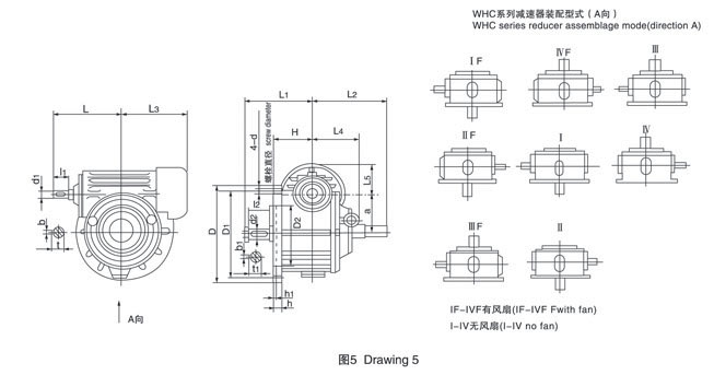 WHC280-50-IIF圆弧蜗杆减速机-泰兴减速机总厂