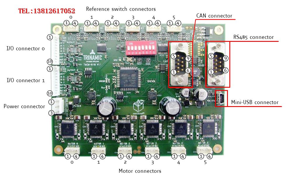 多轴步进驱控一体EtherCAT CANRS485USB集成3,6多轴步进电机控制+驱动+编码器反馈