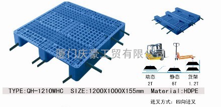 福建烟草专用塑料托盘、福建上货架塑料托盘、福建加钢管塑料托盘