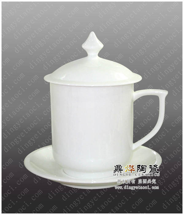景德镇骨质瓷茶杯，厂家直销，白胎批发，可加印LOGO文字