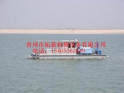 蓝藻打捞船、漂浮垃圾打捞船、河道芦苇收割船尽在青州拓新机械