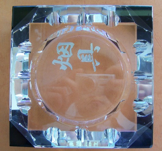 精品水晶影像耗材水晶商务用品烟灰缸