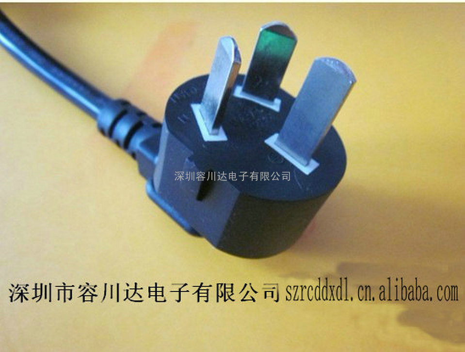 深圳大量供应国标蛇形3插电源线,直头三插电源线