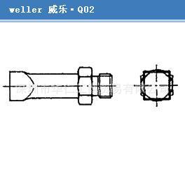 德国威乐（weller）四边加热圆头热风嘴Q02