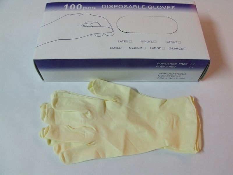 一次性手套  乳胶手套，防护手套，医用手套-Rubber gloves