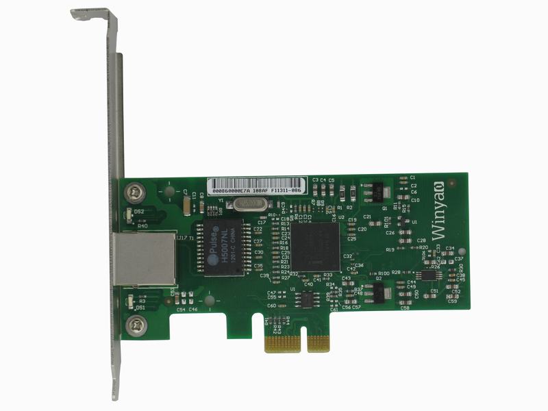 Winyao WY573T PCIe X1千兆网卡 intel 82573芯片 兼容82574