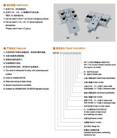 BXX69系列	隔爆动力检修箱