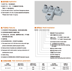 BXS69系列	隔爆检修电源插座箱