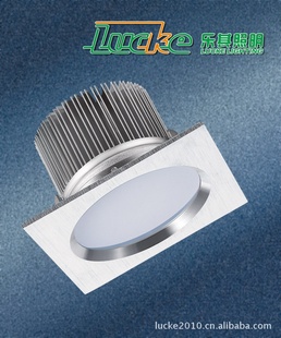 厂家直销12W LED方形防雾天花灯，用于汽车展示、珠宝首饰