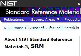 美国NIST标准物质清单1