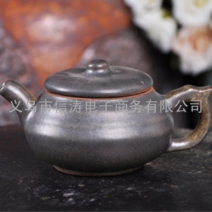 仿古高档灰色紫砂壶 紫砂壶 茶壶