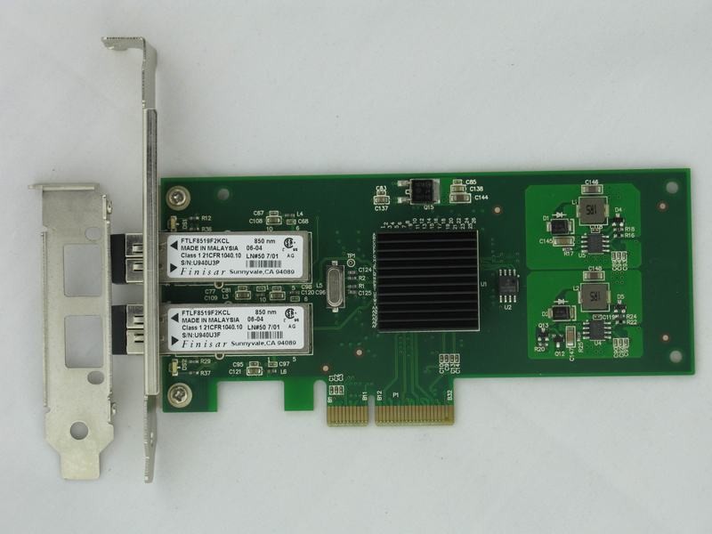 双光纤网卡 BROADCOM BCM5709S 带TOE功能 PCI-E*4 支持Iscsi VLA
