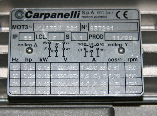 意大利CARPANELLI电机、CARPANELLI