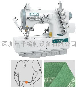 兄弟缝纫机 DA-9270 双针臂式双线环合缝机 埋夹机 12200元