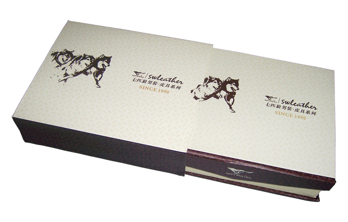 精品木盒包装 七匹狼皮具包装样式盒子 欢迎来样定制