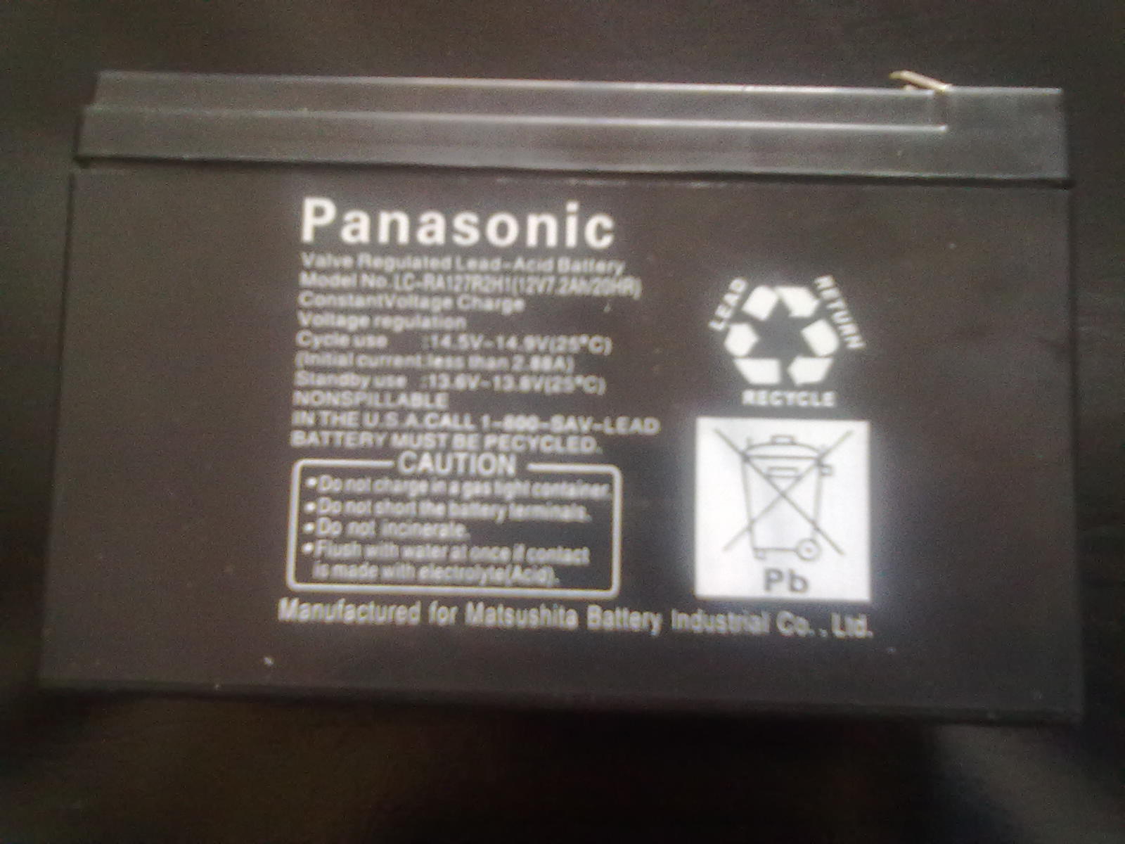 供应辽阳panasonic松下蓄电池LC-P1275ST,12V-75Ah/20HR