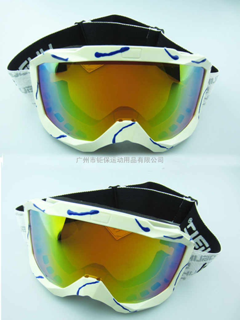 滑雪护目眼镜雪镜滑雪眼镜双层镜片永久性防雾片