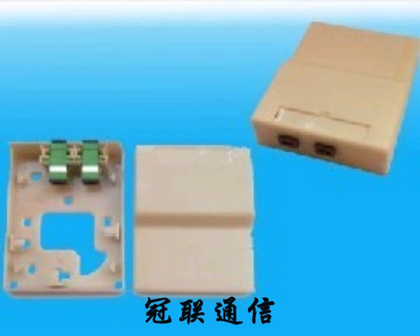 SC双口光纤面板、FTTH光纤桌面盒