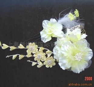 珠片花 胸花 鞋花 钩针花 手工花 编织花 电脑绣