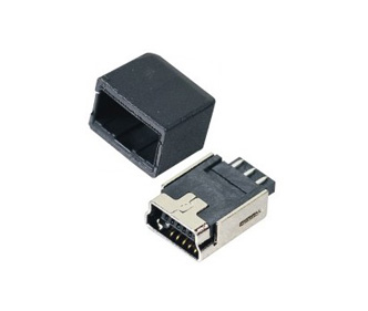MINI USB 5P母座焊线式B型（两件式）
