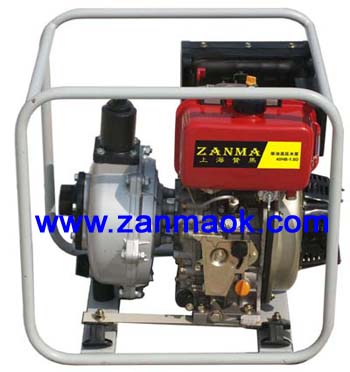 上海赞马1.5寸手启动柴油消防水泵,高压泵,高扬程柴油水泵178动力