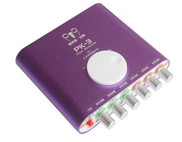 包邮 客所思pk-3电音独立声卡 USB外置声卡 网络k歌