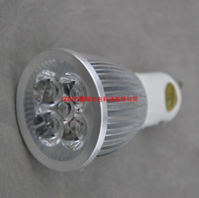 4*1W大功率MR16高效节能LED大功率型材铝射灯，LED 灯杯,LED射灯