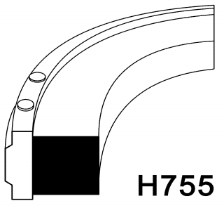 H755 H770双向活塞封 方形弹性体密封圈 活塞用格来圈