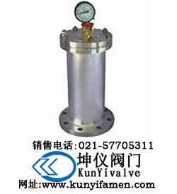 活塞式水锤吸纳器、YQ9000结构尺寸、活塞式水锤吸纳器作用原理