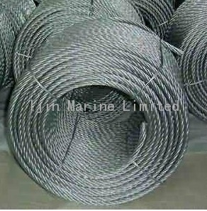 Galvanized steel wire rope 6 x 29 iwrc