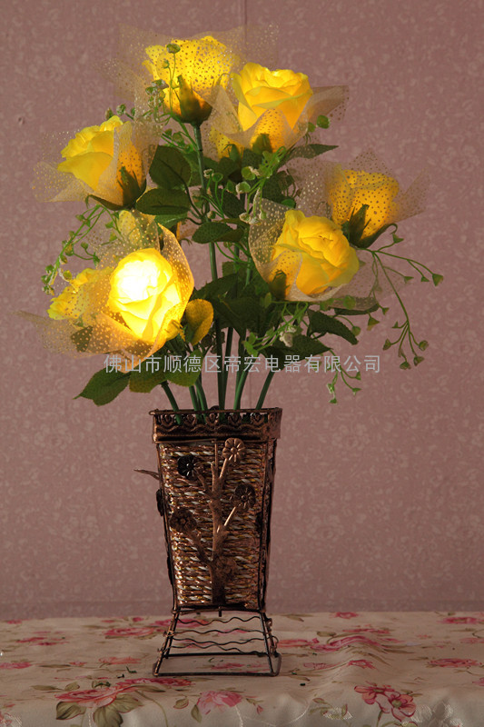 黄玫瑰装饰灯