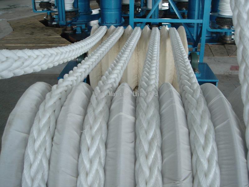 8 strand polypropylene polyester mixed ropes/mixde
