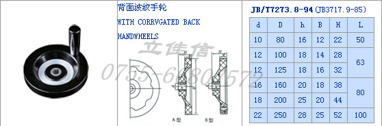 背波手轮、可调把手、十字把手