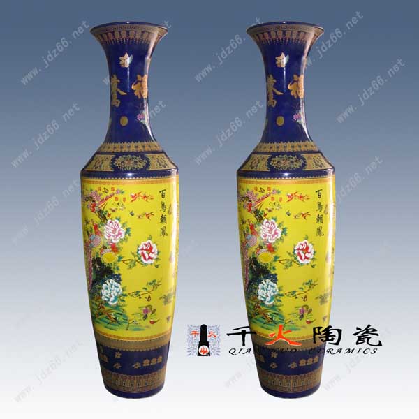 会议礼品瓷，陶瓷礼品大花瓶，景德镇大花瓶