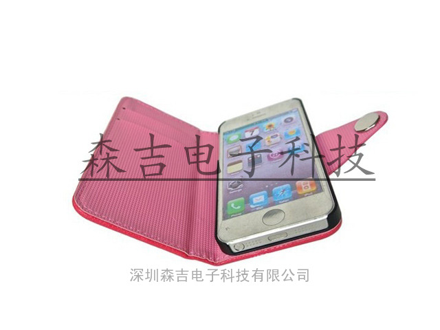 苹果iPhone5 苹果5代 荔枝纹 左右翻 手机保护套