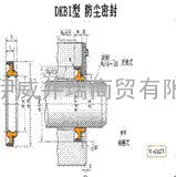 小型施工设备，小型反铲活塞杆密封系统IUIS-BRT2-DKBI密封圈