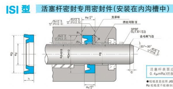 机动铲调节缸专用活塞杆密封系统ISI-BRN2-DSI