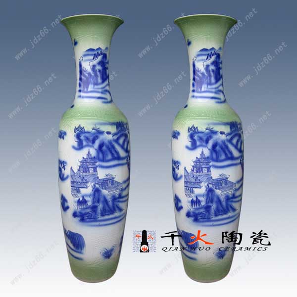 陶瓷大花瓶 公司开业礼品 陶瓷装饰品